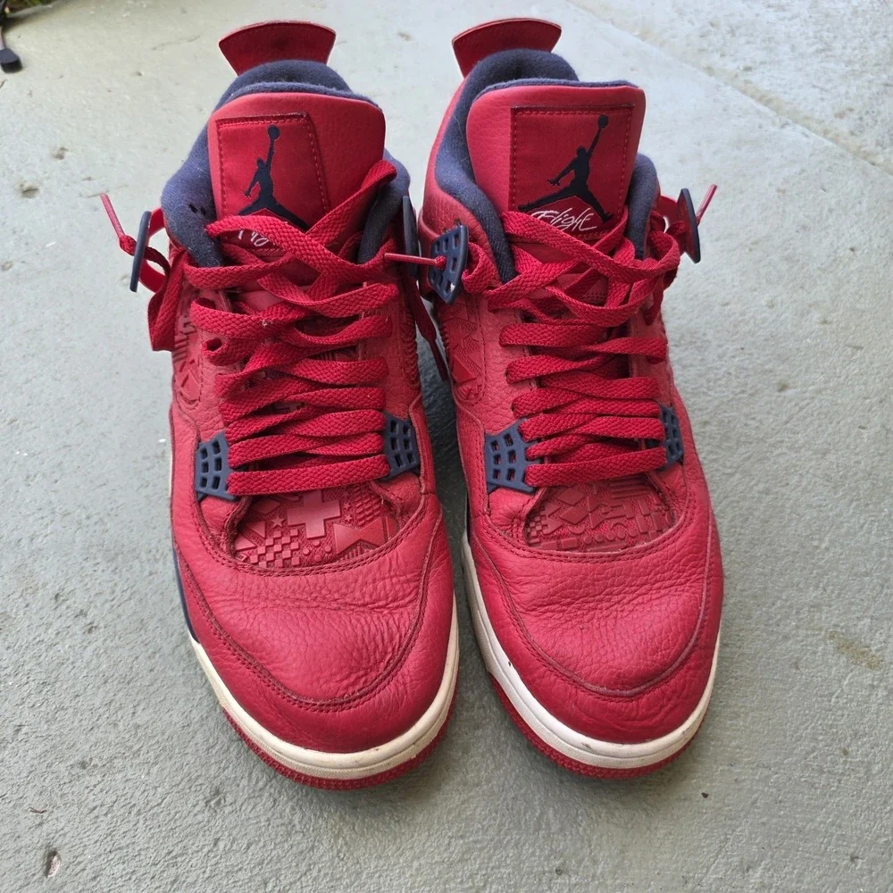 Nike Air Jordan 4 Retro SE FIBA size 11 CI1184-617 OG IV Independence Day Red - Picture 3 of 16